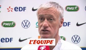 Deschamps : « Je compte sur l'ensemble des joueurs » - Foot - Qualif. CM - Bleus