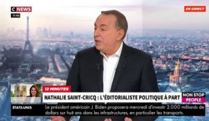 Nathalie Saint-Cricq invitée de Jean-Marc Morandini dans "Morandini Live" sur CNews et Non Stop People