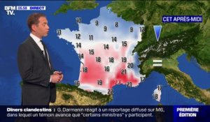 Les températures continuent de baisser sur le nord du pays ce lundi