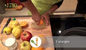 Tajine de fruits aux pommes et aux coings