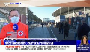 Vaccinodrome du Stade de France: "2000 personnes devraient être vaccinées par jour, cette semaine", selon le responsable des opérations à la Croix-Rouge