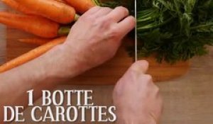 Velouté de fanes de carottes au camembert Gillot
