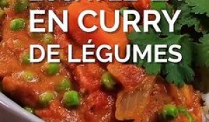 Curry de patate douce aux légumes