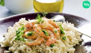 Risotto gambas et parmesan