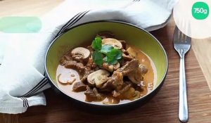 Bœuf stroganoff facile au Cuisine Companion