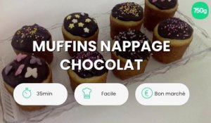 Muffins nappage chocolat