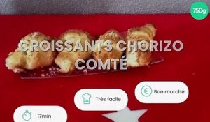 Croissants chorizo comté