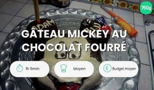 Gâteau Mickey au chocolat fourré