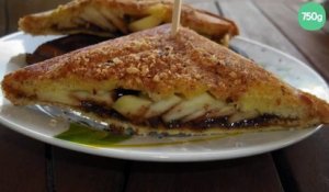 Croques monsieur aux poires et nutella