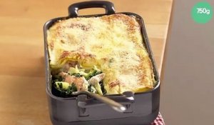 Lasagnes au saumon, épinards et Sublime Filante Giovanni Ferrari