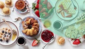 Bavarois aux fraises et ses bulles de fruits colorées