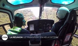 La réunion - Le transport en hélicoptère