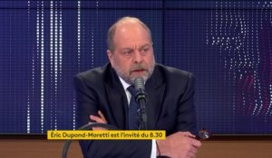 Loi "pour la confiance dans l'institution judiciaire", procès filmés, présidentielle 2022... Le "8h30 franceinfo" d'Éric Dupond-Moretti