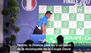 Tennis: la France à un point de la Coupe Davis