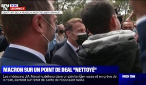 Emmanuel Macron en déplacement dans des quartiers sensibles de Montpellier