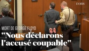Derek Chauvin déclaré coupable du meurtre de George Floyd quitte le tribunal menotté