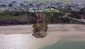 Pays de Galles : elles échappent de peu à un impressionnant glissement de terrain