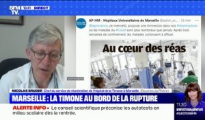 "On a doublé le nombre de lits de réanimation": le professeur Nicolas Bruder alerte sur la situation de l'hôpital de la Timone à Marseille