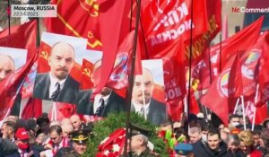Russie : des communistes rendent hommage à Lénine à Moscou