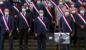 Hommage à Samuel Paty à l'Assemblée nationale - Emmarchement - Mardi 20 octobre 2020