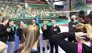 Images maritima: dernier entraînement des volleyeuses istréennes avant le Final Four