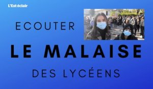 Paroles de lycéens sur le malaise qu'ils vivent