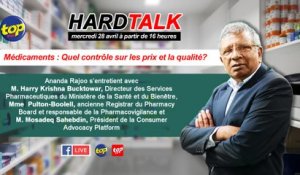 HardTalk -Médicaments : Quel contrôle sur les prix et la qualité?