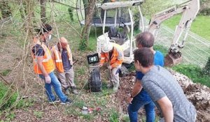 Dordogne : ils creusent à plus de trois mètres avec un tractopelle pour sauver un chat bloqué dans une canalisation