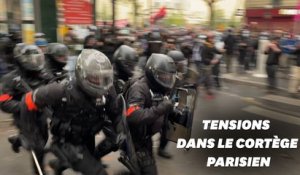 Les images des débordements à l'avant de la manifestation parisienne