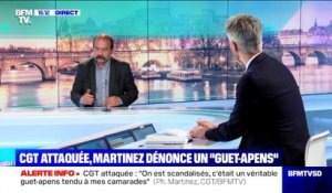 CGT attaqué: "On est scandalisés, c'était un véritable guet-apens qu'on a tendu à mes camarades", Philippe Martinez - 02/05