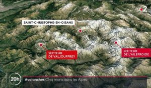 Alpes : cinq personnes mortes dans des avalanches