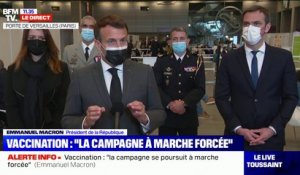 Emmanuel Macron: "À partir de lundi, les vaccinations commenceront pour les plus de 50 ans