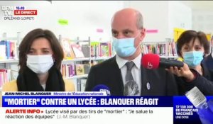 Lycée visé par des tirs de mortiers: Jean-Michel Blanquer dénonce "une attaque scandaleuse"