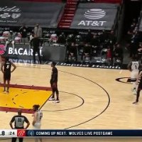Jimmy Butler et Karl-Anthony Towns se chauffent