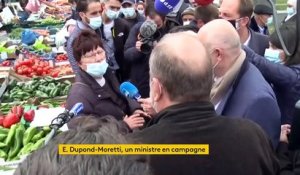 Régionales : en campagne dans les Hauts-de-France, une première passe d’armes entre Éric Dupond-Moretti et Marine Le Pen