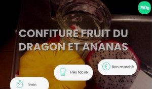 Confiture fruit du dragon et ananas