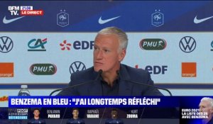 Didier Deschamps sur le retour de Karim Benzema: "Tout le monde a le droit à l'erreur"