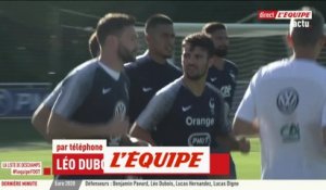 Dubois : « Un rêve d'enfant qui se réalise » - Foot - Euro 2020 - Bleus