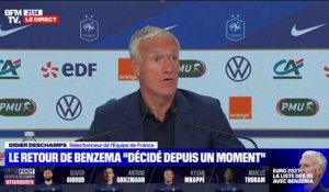 Didier Deschamps sur le retour de Karim Benzema: "La décision a été prise il y a un bon petit moment"