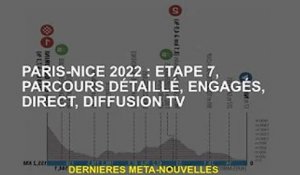 Paris-Nice 2022 : étape 7, parcours détaillé, engagements, en direct, télévisé