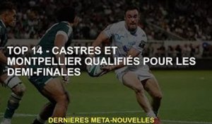 Top 14 - Castel et Montpellier qualifiés pour les demi-finales