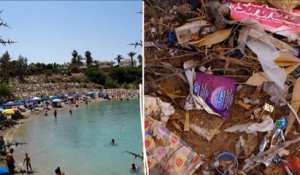 Réduction du plastique sur une plage à Chypre : «L’équivalent du poids de 23 avions Boeing 737»