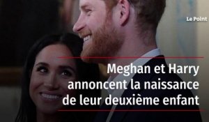 Meghan et Harry annoncent la naissance de leur deuxième enfant