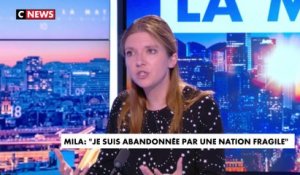 Aurore Bergé sur le cri d’alamre de Mila qui parle de nation «lâche» : «Oui il y a de la lâcheté dans la société car on est menacé quand on soutient Mila»