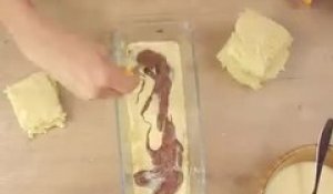 Croque-cake pâte à tartiner et noisettes