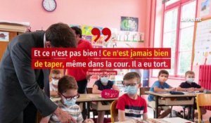« Ça va la claque ? » : la question d’un écolier à Emmanuel Macron