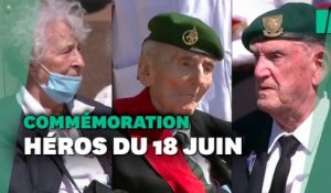 Macron commémore l'appel du 18 juin 1940 et honore deux illustres vétérans et une résistante