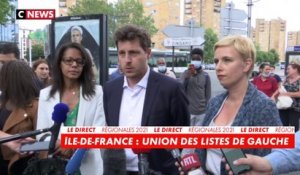 Julien Bayou, Clémentine Autain et Audrey Pulvar annoncent la fusion de leurs listes en Ile-de-France