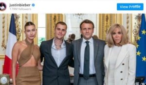 Justin Bieber et sa femme Hailey ont rendu visite à Emmanuel et Brigitte Macron
