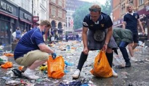Euro 2020 : les supporters écossais ont nettoyé les rues de Londres après leur match contre l'Angleterre